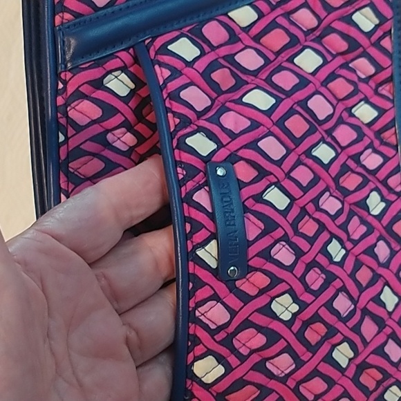 Vera Bradley Pink Diamonds Trimmed Trapeze Katalina Crossbody Bag - Picture 4 of 9